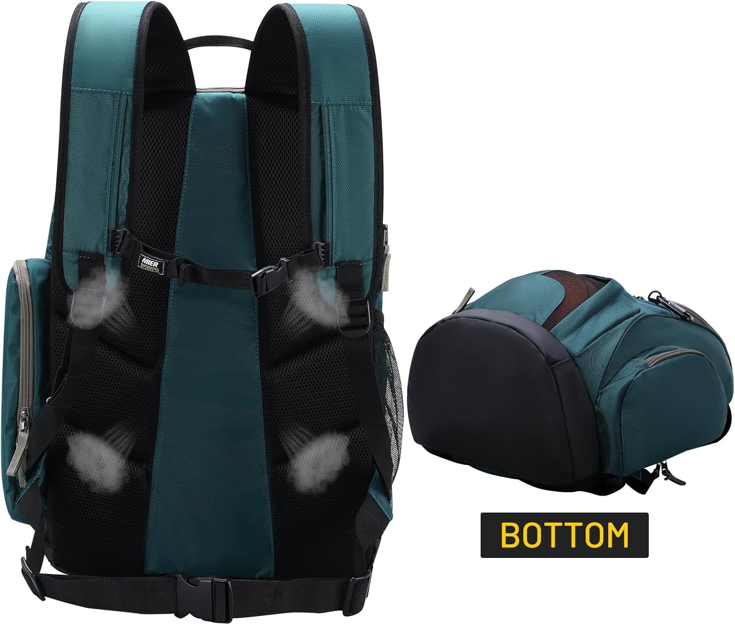 image:imageMIER Gym Backpack 40L Basketball Backpack with Ball Compartment amp Shoes Storage MultiFunctional Sports Soccer Bag Large Equipment Back Pack Volleyball Backpacks for Men WomenDark Green