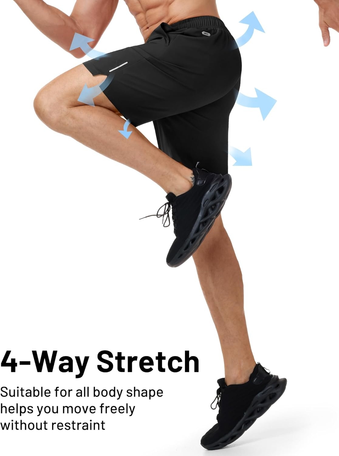 image:imageMIER Mens 3 Pack Athletic Running Shorts 7 Inch Quick Dry Lightweight Gym Workout Training Shorts with Pockets No LinerBlackDark GreyLight Grey