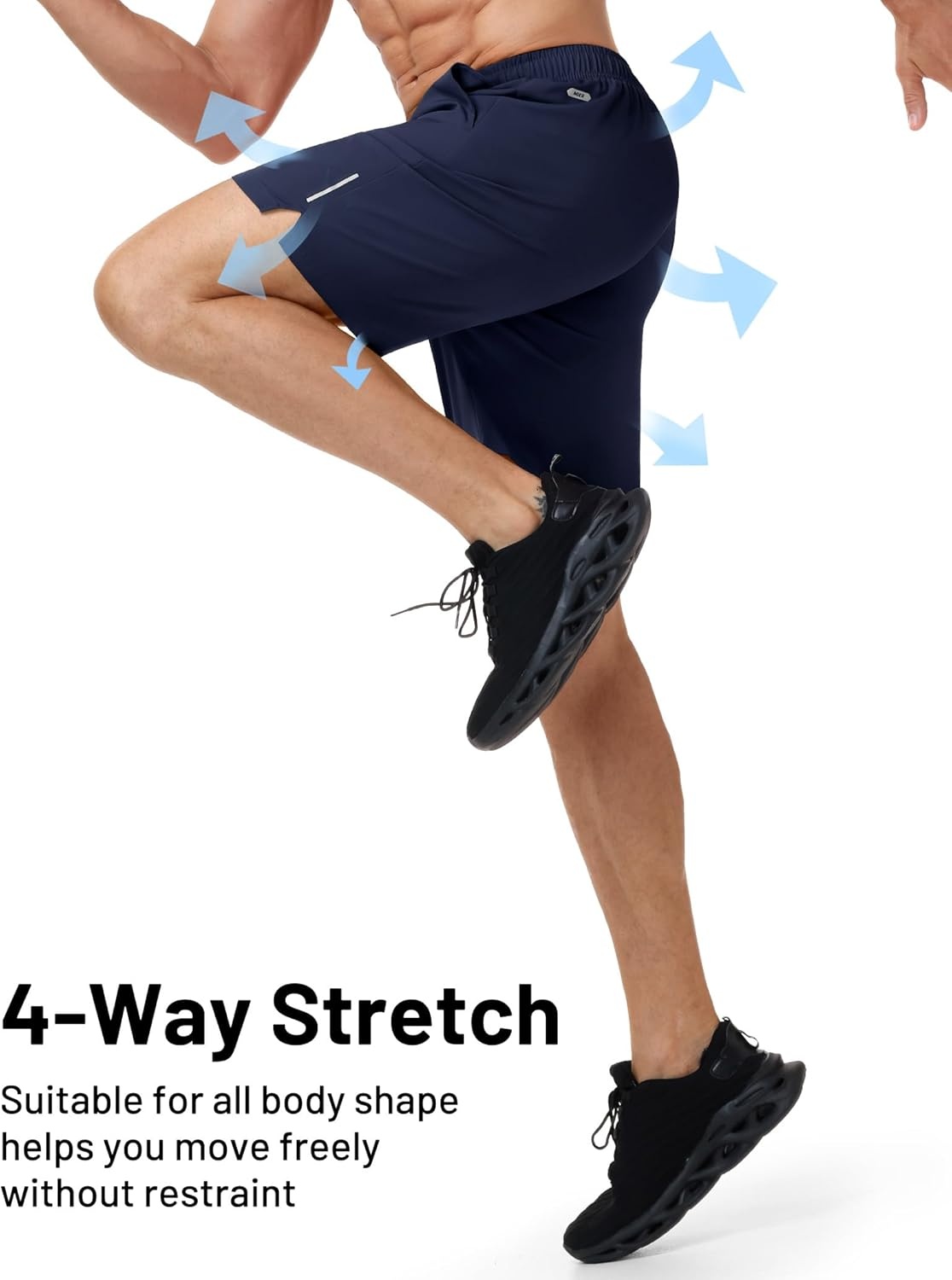 image:imageMIER Mens 3 Pack Athletic Running Shorts 7 Inch Quick Dry Lightweight Gym Workout Training Shorts with Pockets No LinerBlackDark GreyNavy