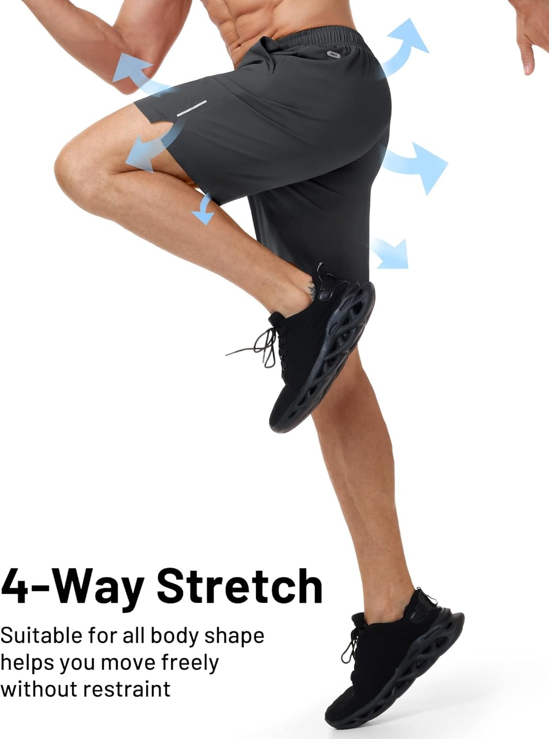 image:imageMIER Mens 3 Pack Athletic Running Shorts 7 Inch Quick Dry Lightweight Gym Workout Training Shorts with Pockets No LinerBlackDark GreyRed