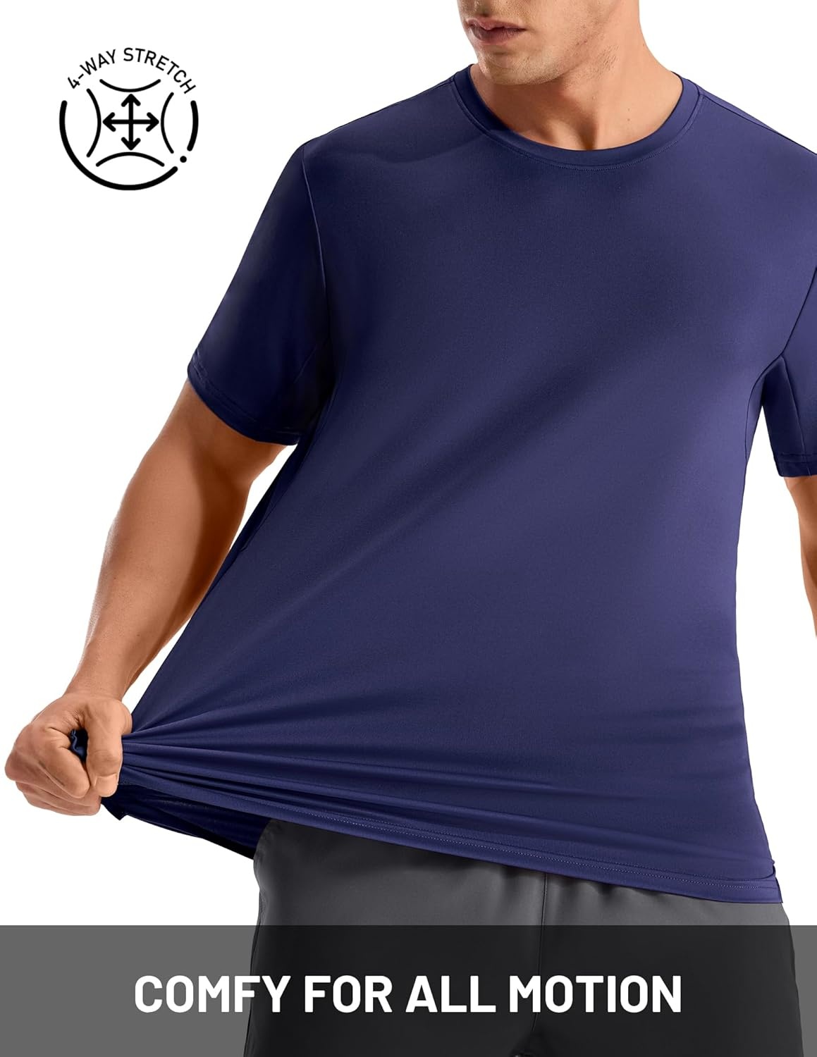 image:imageMIER Mens Dry Fit Running T Shirts Moisture Wicking COOL MAX Short Sleeve Workout Athletic Gym Sports Tee Shirts for MenNavy