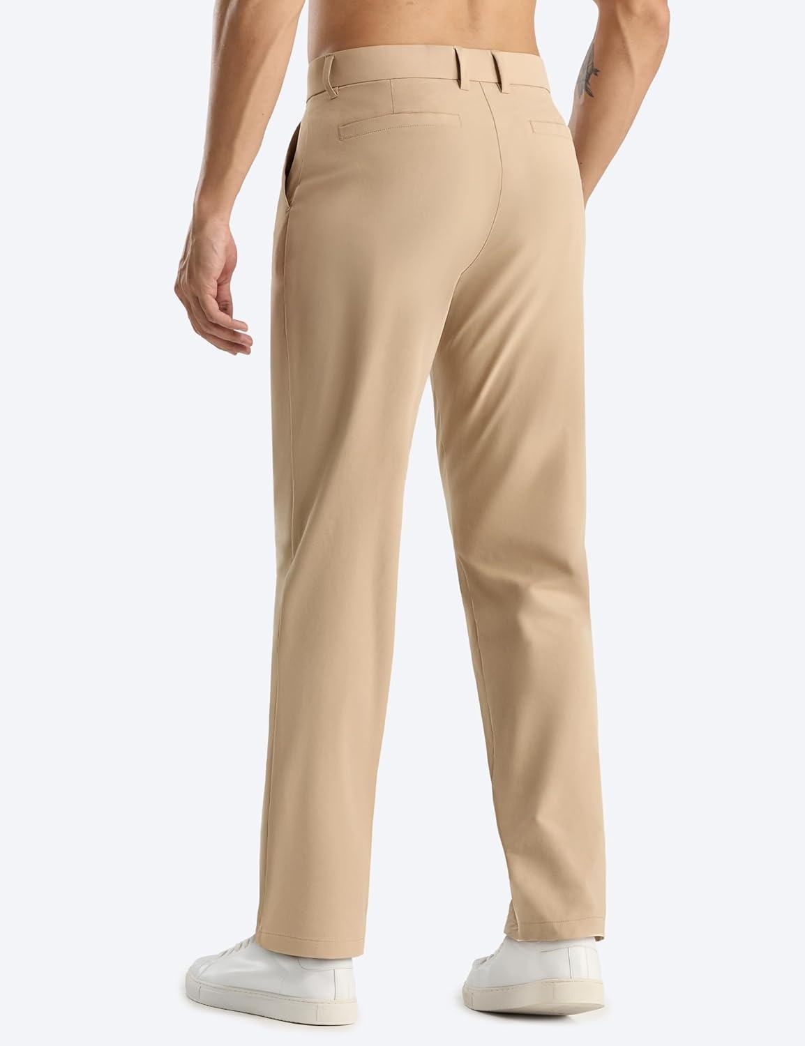image:imageMIER Mens Golf Pants Lightweight Work Dress Pants 30 Comfy Casual Trousers Anti Pilling for Athletic Khaki 32W x 30L