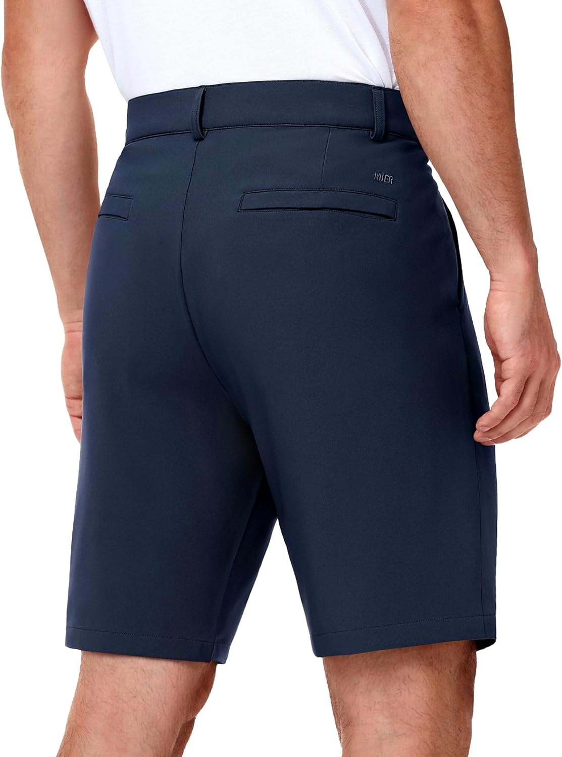 image:imageMIER Mens Golf Shorts 7 9 Stretch Lightweight Work Dress Flat Front Shorts with 4 Pockets for Casual Travel HikingNavy