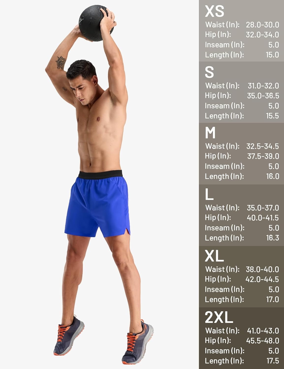 image:imageMIER Mens Quick Dry Athletic Running Shorts with Pockets ExtraLight Workout Gym Sports Active Shorts for Men5 Inch InseamRoyal Blue