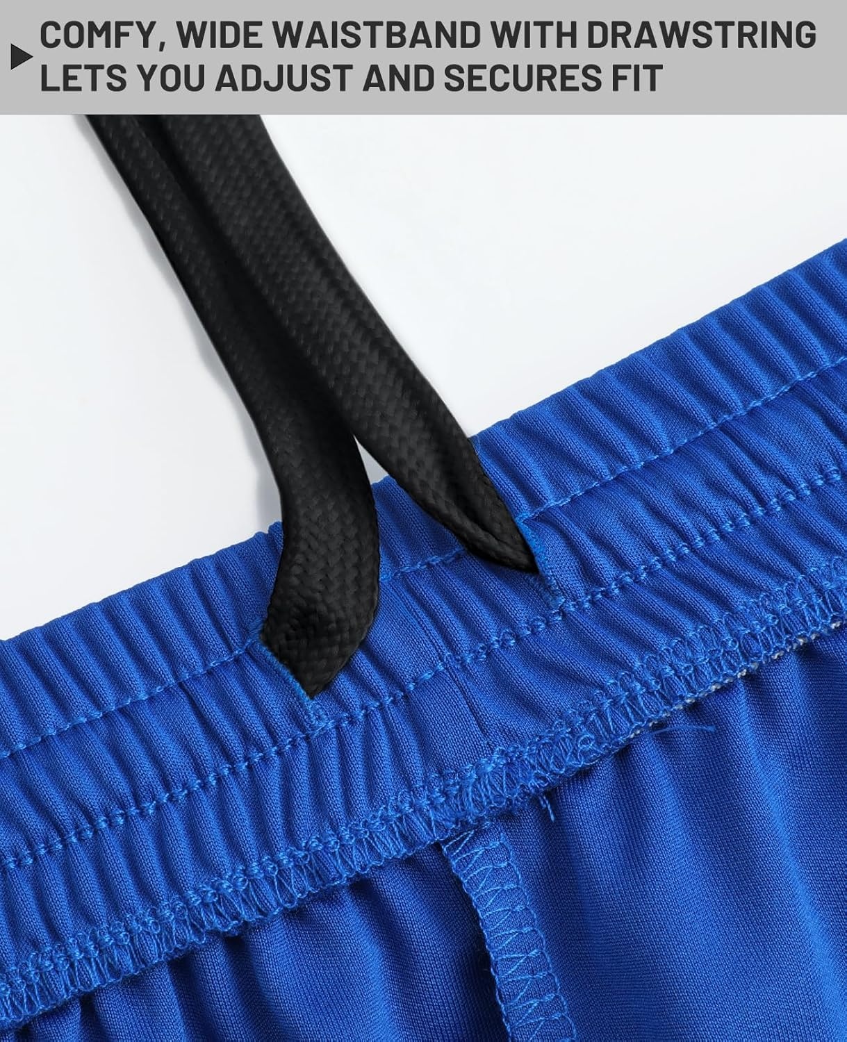 image:imageMIER Mens QuickDry AthleticSoccerBasketball Shorts Without Pockets No Liner Running Workout Training Active ShortsBlue