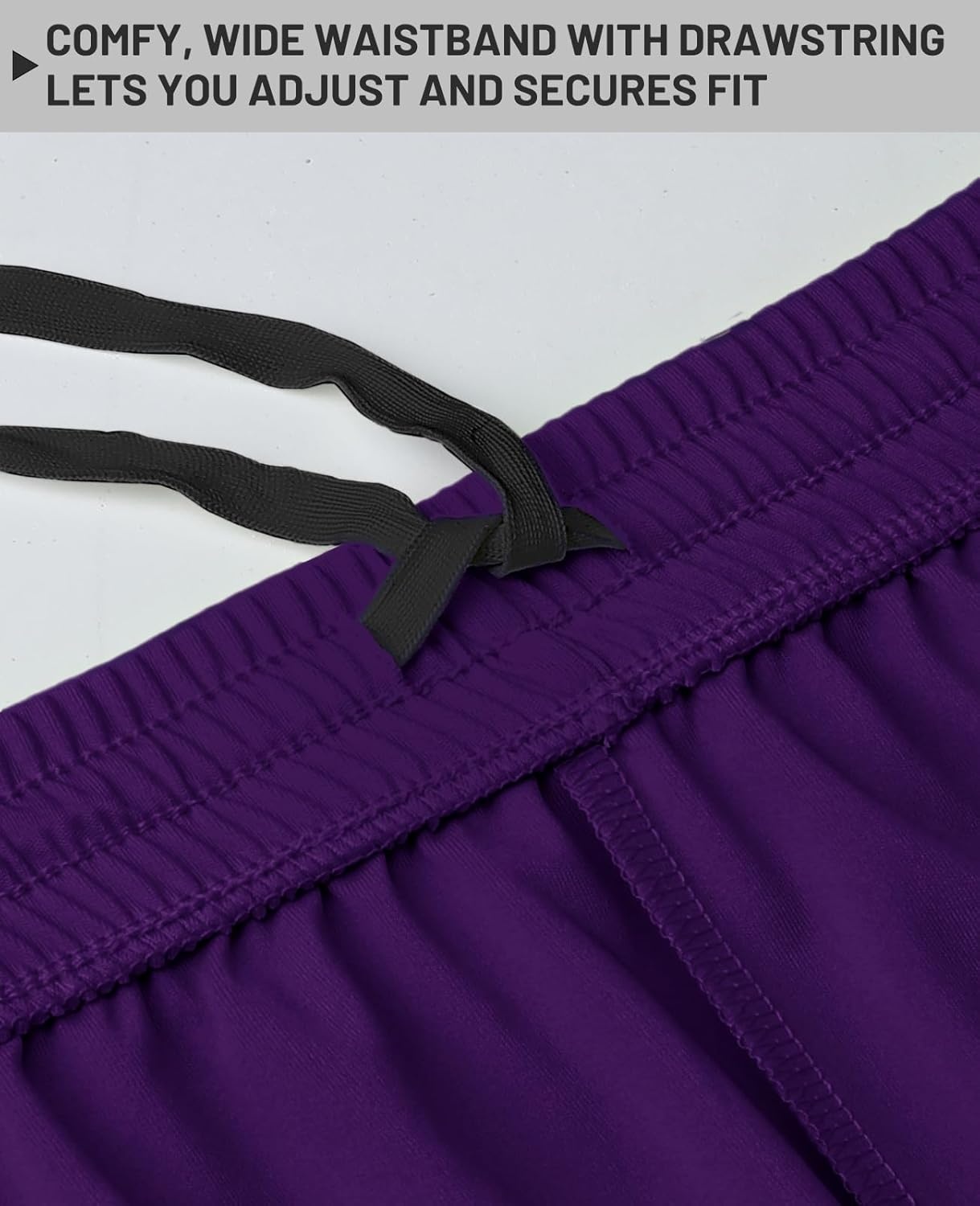 image:imageMIER Mens QuickDry AthleticSoccerBasketball Shorts Without Pockets No Liner Running Workout Training Active ShortsDeep Purple