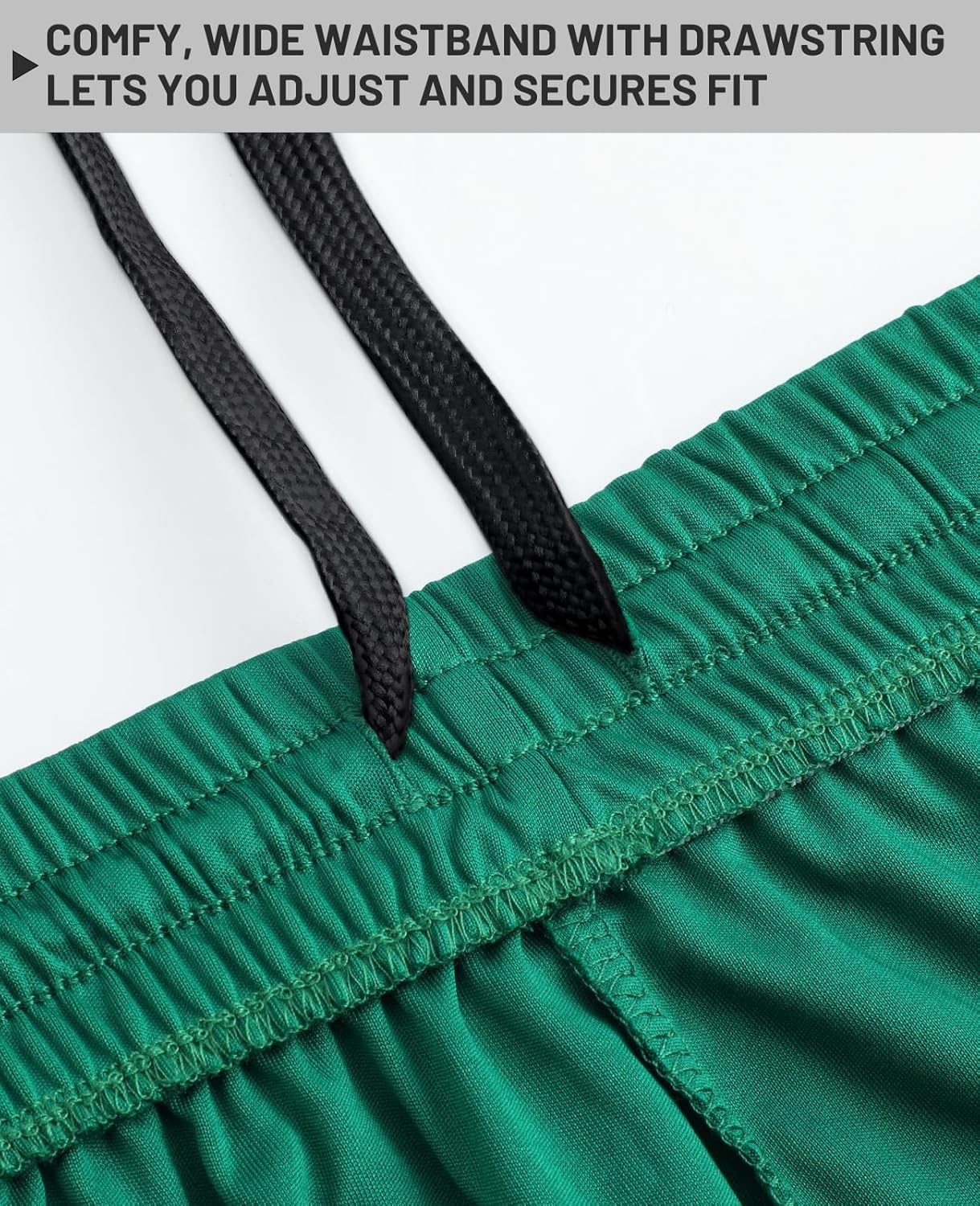 image:imageMIER Mens QuickDry AthleticSoccerBasketball Shorts Without Pockets No Liner Running Workout Training Active ShortsGreen