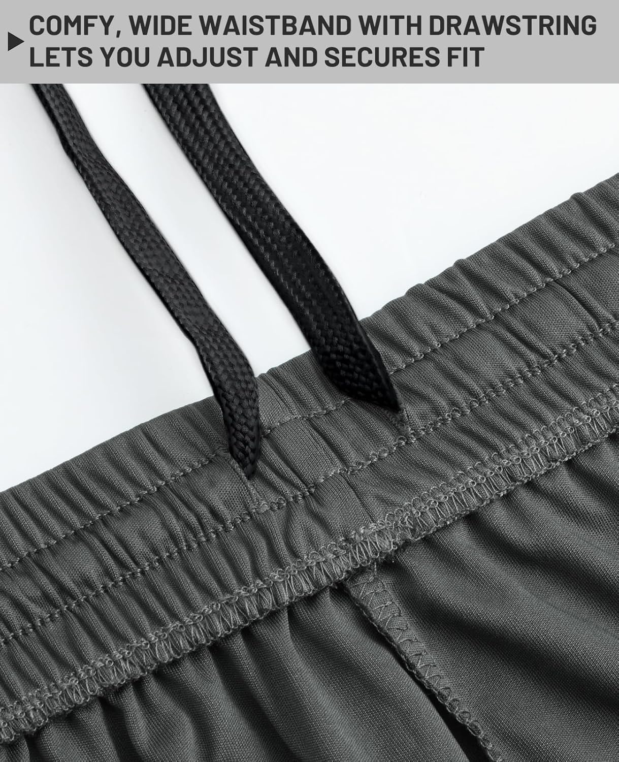 image:imageMIER Mens QuickDry AthleticSoccerBasketball Shorts Without Pockets No Liner Running Workout Training Active ShortsGrey