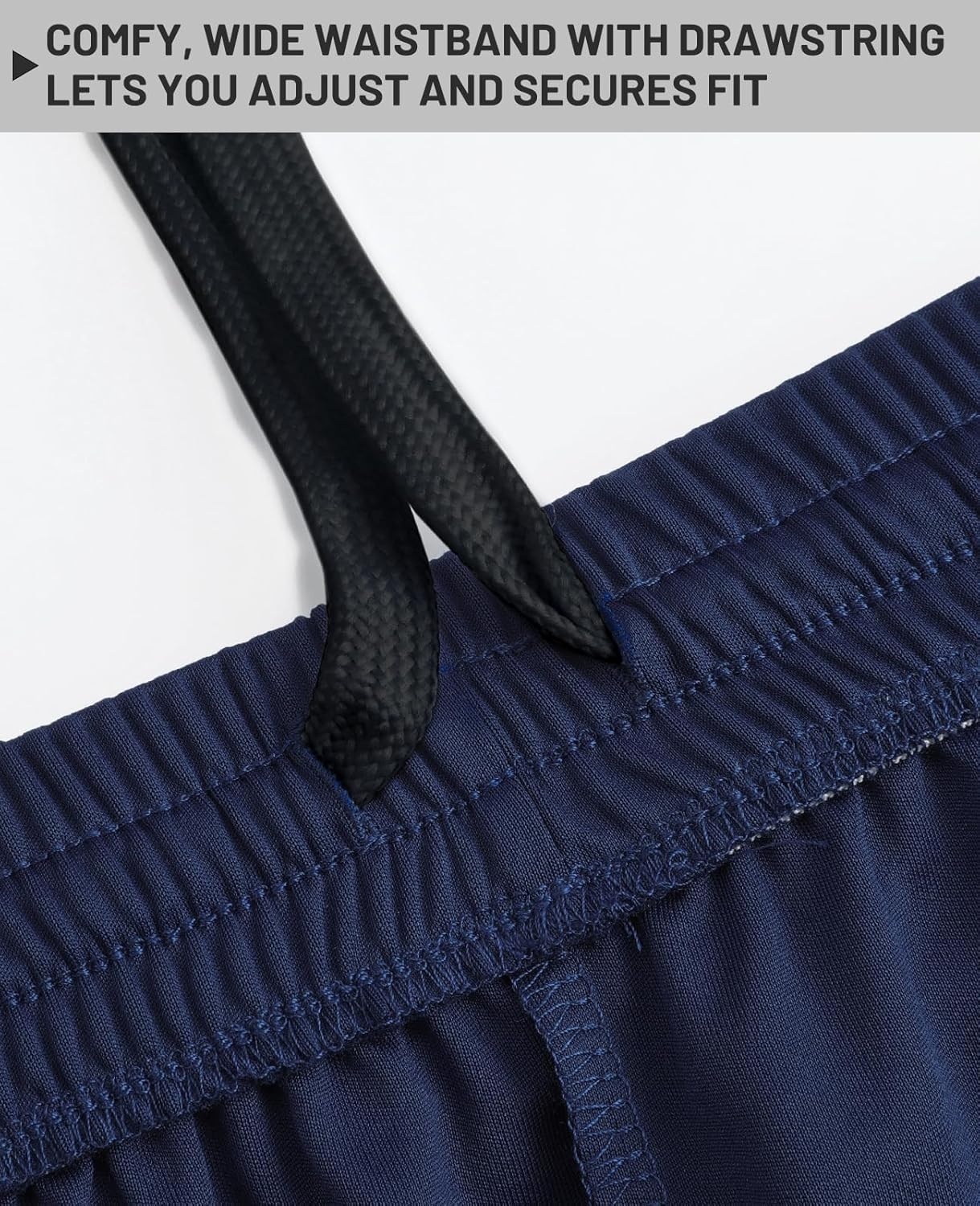 image:imageMIER Mens QuickDry AthleticSoccerBasketball Shorts Without Pockets No Liner Running Workout Training Active ShortsNavy