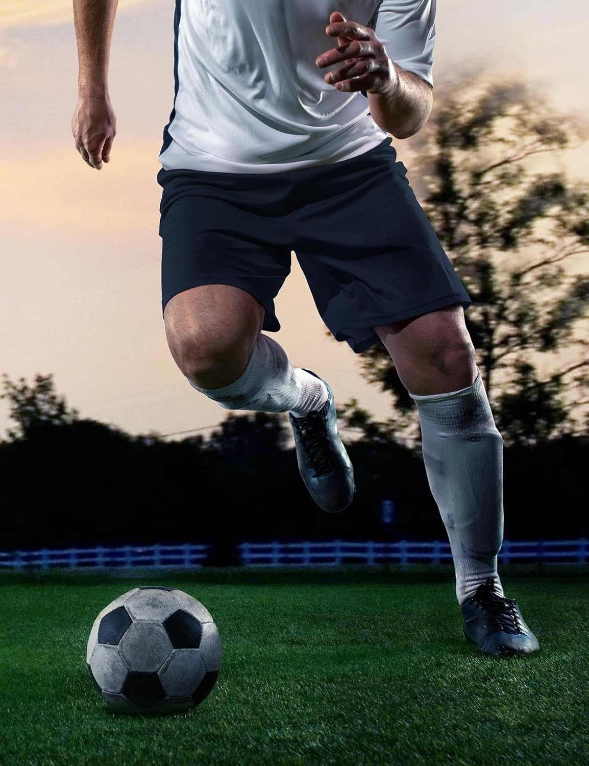 image:imageMIER Mens QuickDry AthleticSoccerBasketball Shorts Without Pockets No Liner Running Workout Training Active ShortsNavy