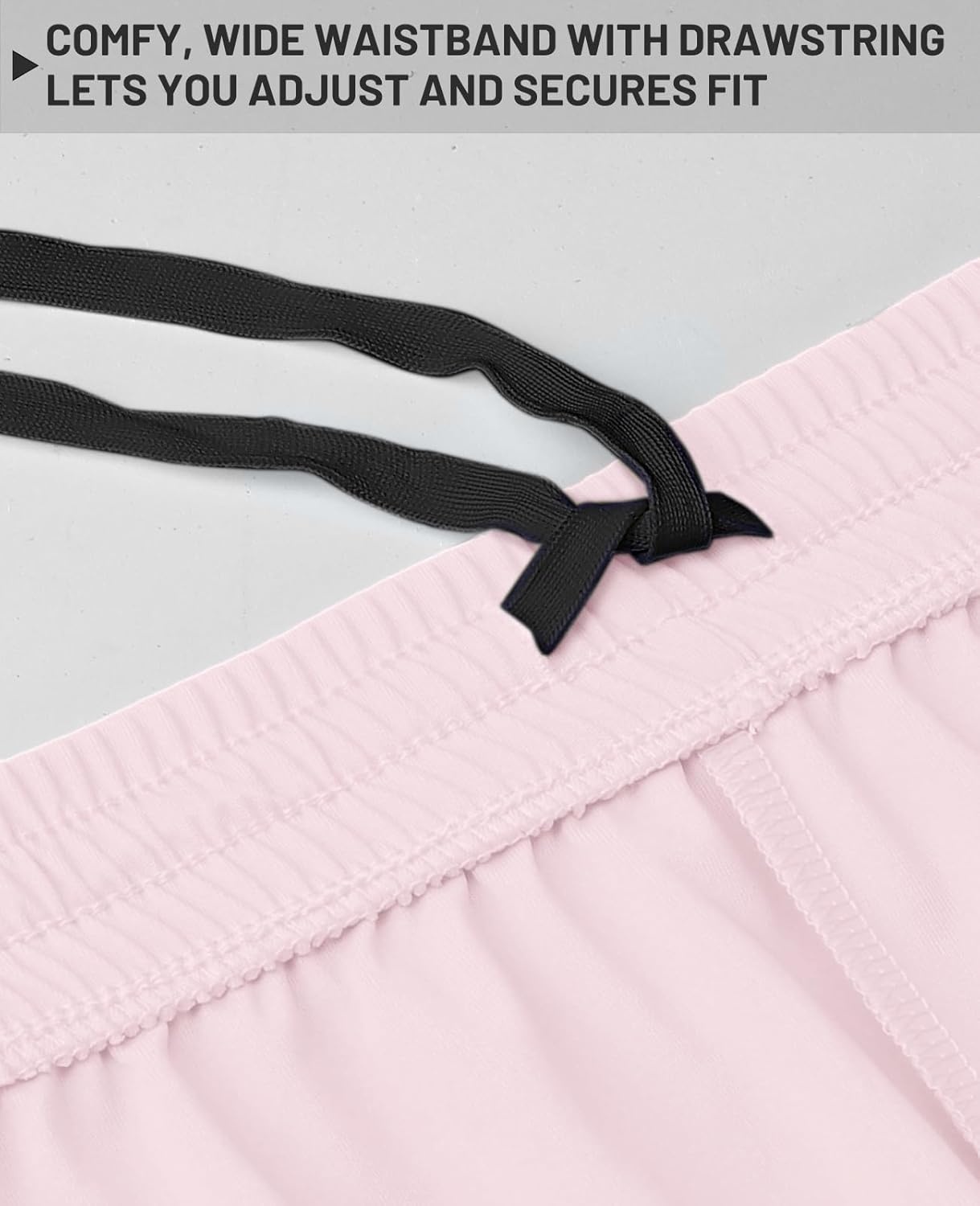 image:imageMIER Mens QuickDry AthleticSoccerBasketball Shorts Without Pockets No Liner Running Workout Training Active ShortsPink