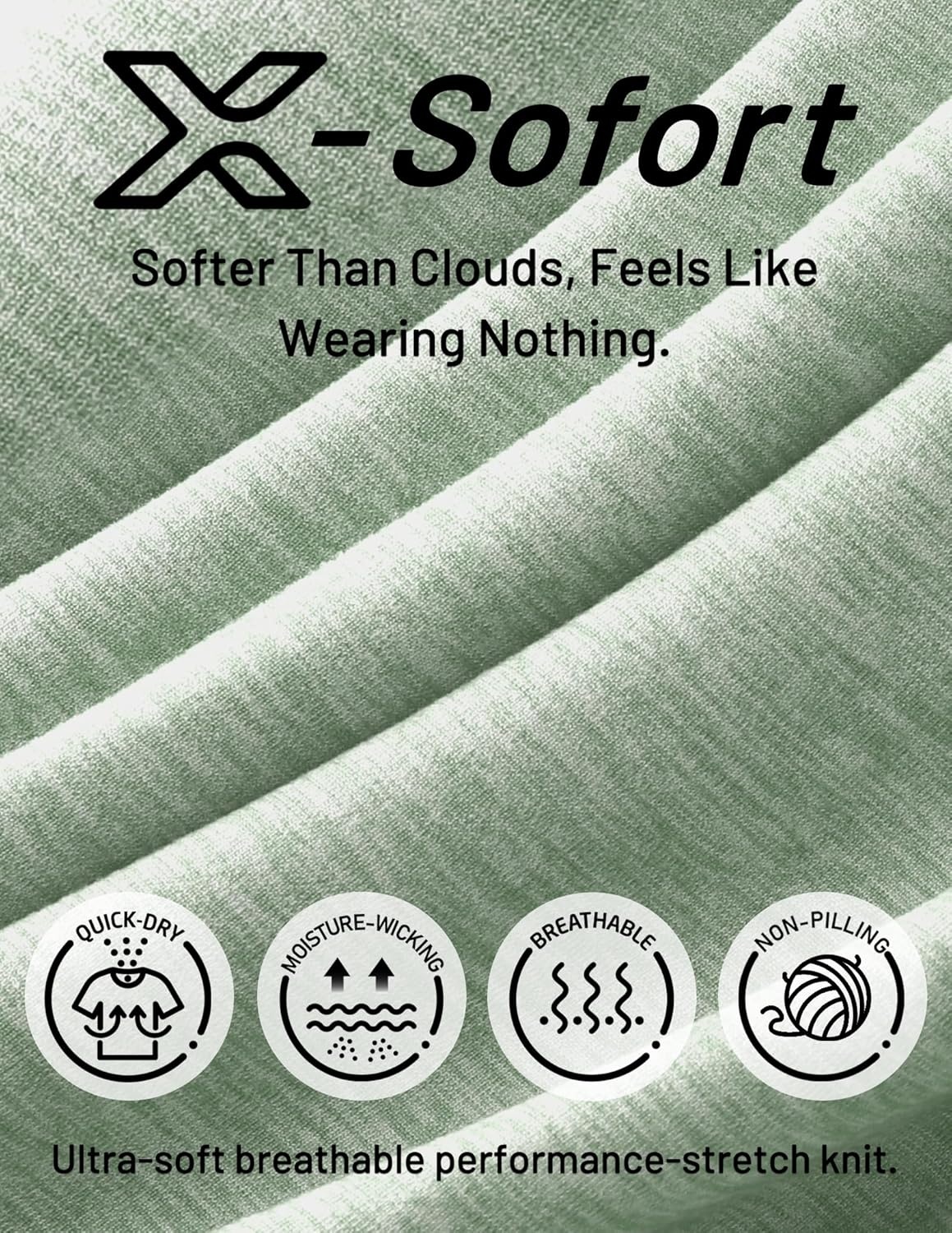 image:imageMIER Mens Tank Tops Quick Dry Workout Sleeveless Muscle Shirts Summer Gym Running Athletic Casual Tee Shirts UltraSoftHeather Sage Green