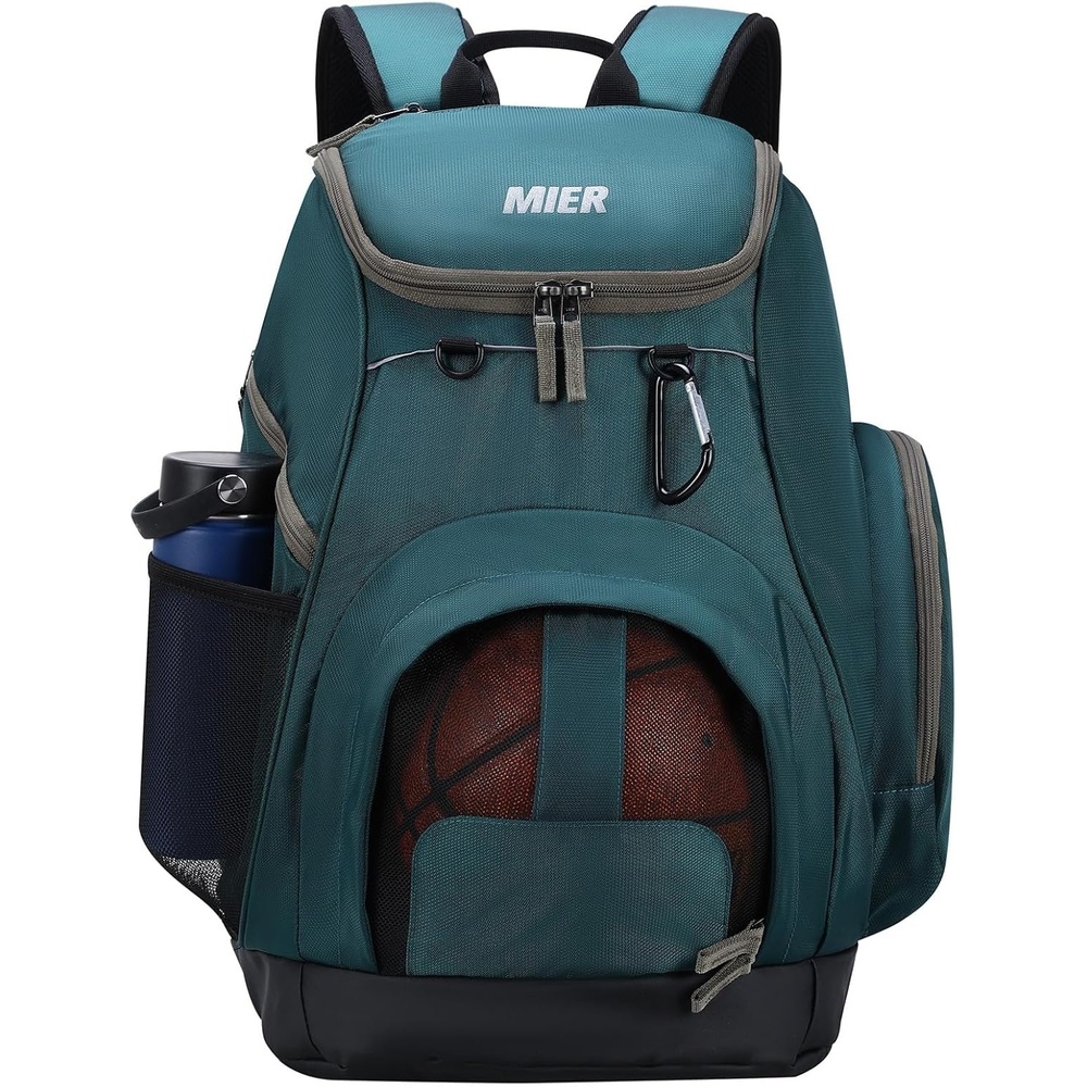 image:imageMIER Gym Backpack 40L Basketball Backpack with Ball Compartment amp Shoes Storage MultiFunctional Sports Soccer Bag Large Equipment Back Pack Volleyball Backpacks for Men WomenDark Green