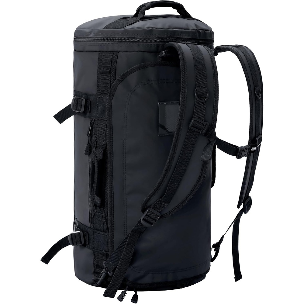 image:imageMIER Large Duffel Backpack Sports Gym Bag with Shoe Compartment Heavy Duty and Water Resistant Dark Green 60LBlack