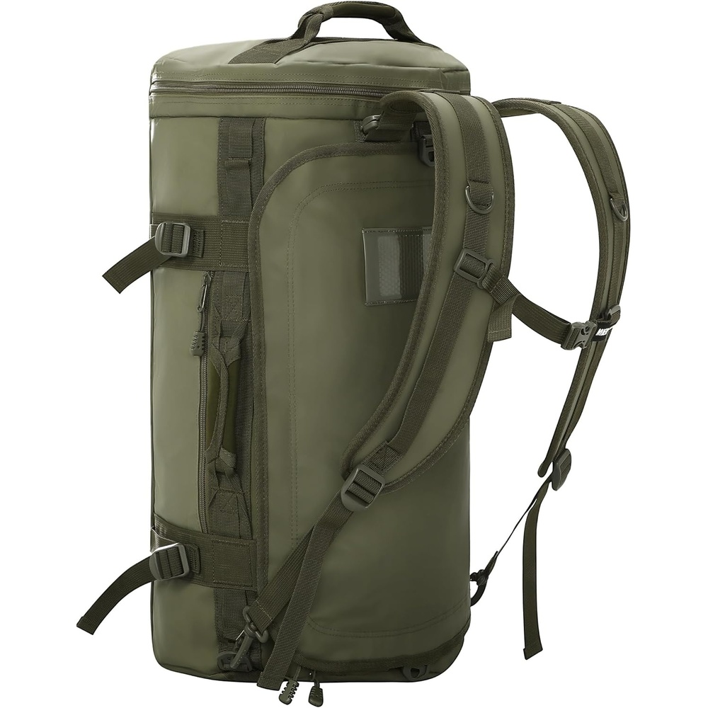 image:imageMIER Large Duffel Backpack Sports Gym Bag with Shoe Compartment Heavy Duty and Water Resistant Dark Green 60LDark Green