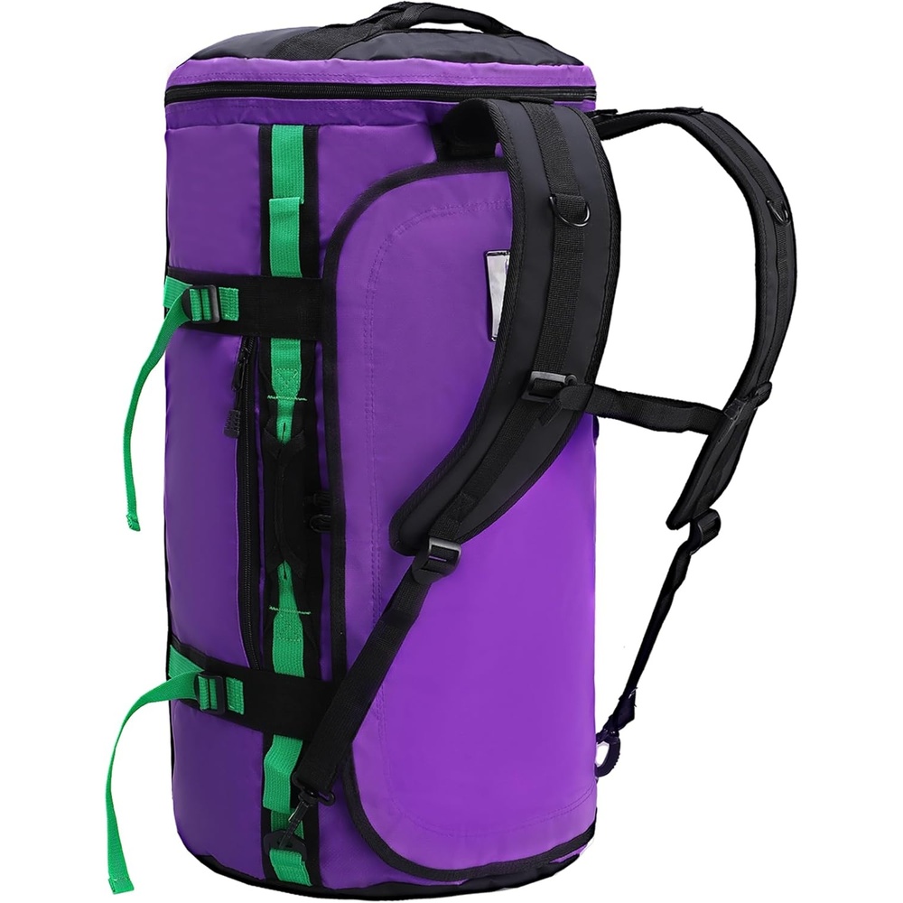image:imageMIER Large Duffel Backpack Sports Gym Bag with Shoe Compartment Heavy Duty and Water Resistant Dark Green 60LPurple