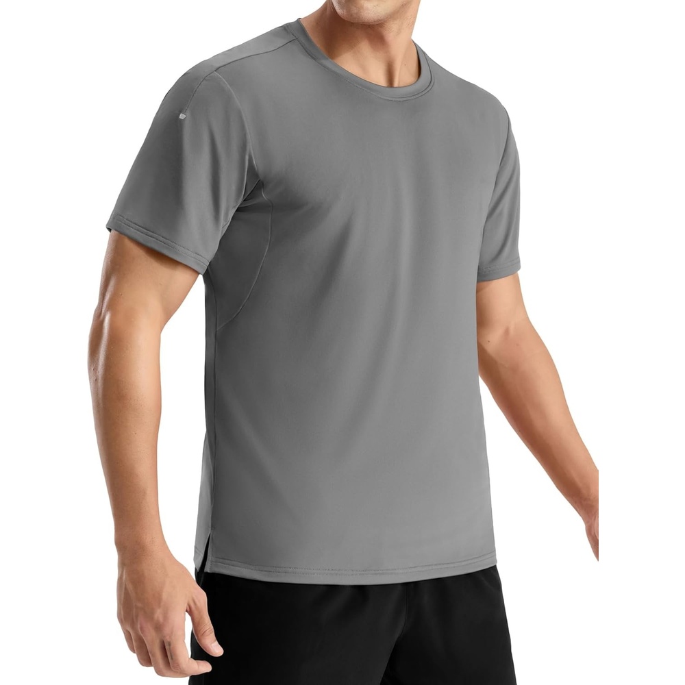 image:imageMIER Mens Dry Fit Running T Shirts Moisture Wicking COOL MAX Short Sleeve Workout Athletic Gym Sports Tee Shirts for MenDark Grey