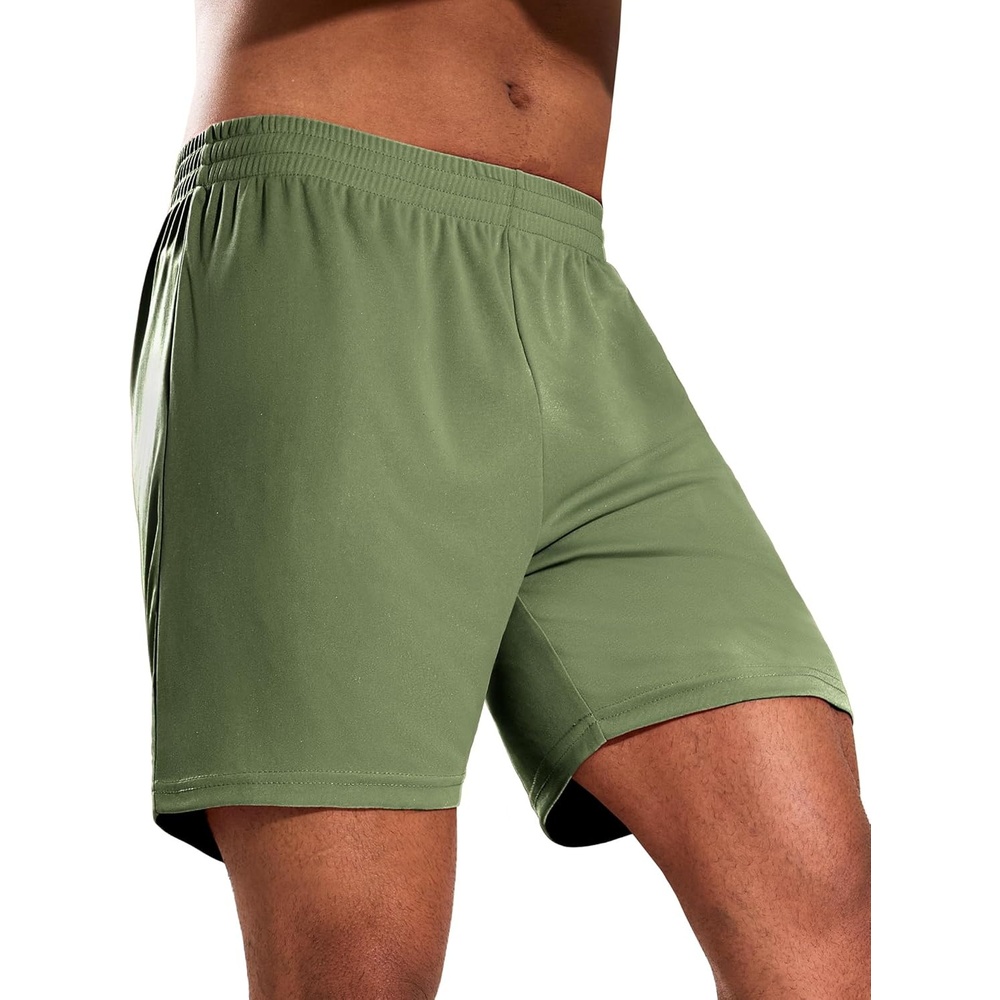 image:imageMIER Mens QuickDry AthleticSoccerBasketball Shorts Without Pockets No Liner Running Workout Training Active ShortsOlive