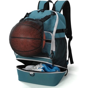 image:imageMIER Basketball Backpack Bags Sports Gym Backpacks with Shoe Compartment and Ball Holder for Adult Men Large Soccer BagGreen