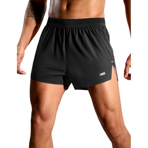 image:imageMIER Limitless  Mens 25 Lightweight Marathon Running Shorts Quick Dry Cooling Racing Shorts with Pocket BriefLinedBlack