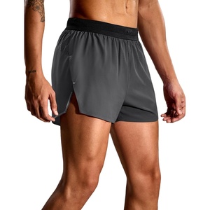 image:imageMIER Limitless  Mens 25 Lightweight Marathon Running Shorts Quick Dry Cooling Racing Shorts with Pocket BriefLinedDark Grey