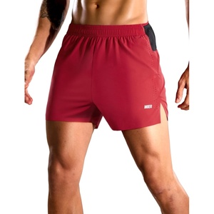 image:imageMIER Limitless  Mens 35 Running Shorts Quick Dry BriefLined Marathon Racing Shorts with Pockets PackableRed