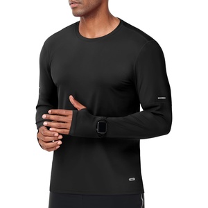 image:imageMIER Long Sleeve Shirts for Men UPF 50 UV Sun Protection Quick Dry Tee Shirt for Running Athletic Workout Gym FishingBlack