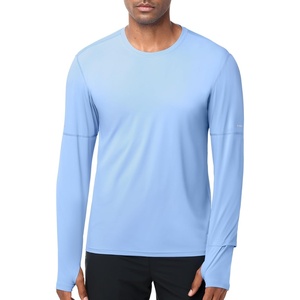 image:imageMIER Long Sleeve Shirts for Men UPF 50 UV Sun Protection Quick Dry Tee Shirt for Running Athletic Workout Gym FishingLight Blue