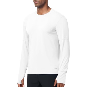 image:imageMIER Long Sleeve Shirts for Men UPF 50 UV Sun Protection Quick Dry Tee Shirt for Running Athletic Workout Gym FishingWhite