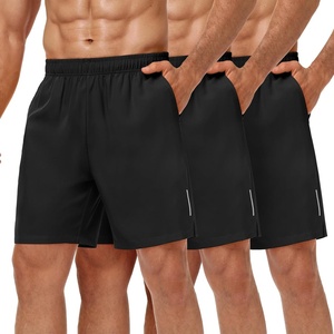 image:imageMIER Mens 3 Pack Athletic Running Shorts  7 Inch Quick Dry Lightweight Gym Workout Training Shorts with Pockets No LinerBlackBlackBlack