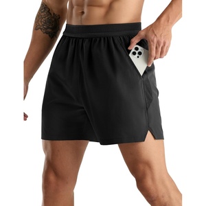 image:imageMIER Mens Quick Dry Athletic Running Shorts with Pockets ExtraLight Workout Gym Sports Active Shorts for Men5 Inch InseamBlack