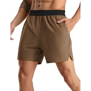 image:imageMIER Mens Quick Dry Athletic Running Shorts with Pockets ExtraLight Workout Gym Sports Active Shorts for Men5 Inch InseamBrown