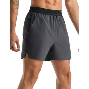 image:imageMIER Mens Quick Dry Athletic Running Shorts with Pockets ExtraLight Workout Gym Sports Active Shorts for Men5 Inch InseamDark Grey
