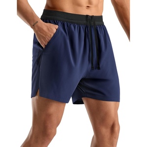 image:imageMIER Mens Quick Dry Athletic Running Shorts with Pockets ExtraLight Workout Gym Sports Active Shorts for Men5 Inch InseamNavy