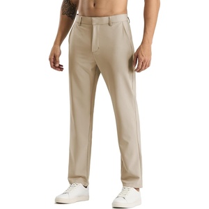image:imageMIER Mens Stretch Golf Pants  30 Lightweight Work Dress Pants Classic Fit Casual Slacks Business Trousers with PocketsLight Khaki
