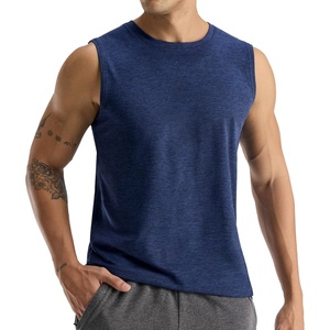 image:imageMIER Mens Tank Tops Quick Dry Workout Sleeveless Muscle Shirts Summer Gym Running Athletic Casual Tee Shirts UltraSoftHeather Navy