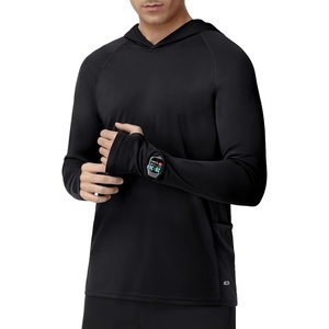 image:imageMIER Mens UPF 50 Long Sleeve Sun Hoodie Lightweight Quick Dry UV Protection Outdoor Running Shirts with Thumb Hole amp PocketBlack