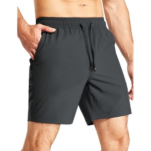 image:imageMIER Mens Workout Running Shorts 7 Inch Lightweight Athletic with Zipper Pockets No Liner QuickDry Gym Active ShortsDark Grey