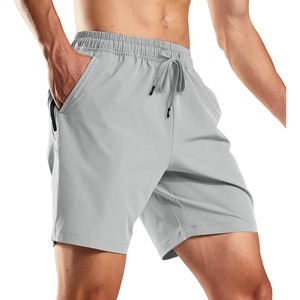 image:imageMIER Mens Workout Running Shorts 7 Inch Lightweight Athletic with Zipper Pockets No Liner QuickDry Gym Active ShortsGray