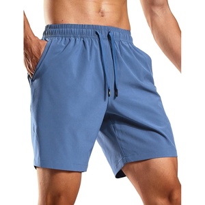 image:imageMIER Mens Workout Running Shorts 7 Inch Lightweight Athletic with Zipper Pockets No Liner QuickDry Gym Active ShortsIndigo Blue
