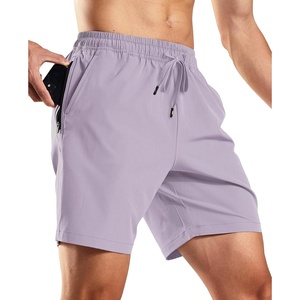 image:imageMIER Mens Workout Running Shorts 7 Inch Lightweight Athletic with Zipper Pockets No Liner QuickDry Gym Active ShortsLilac Purple