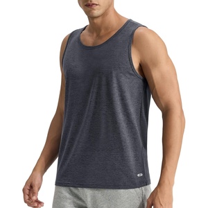 image:imageMIER Soft Tank Tops for Men Dry Fit Sleeveless Workout Muscle T Shirts for Gym Athletic Running Bodybuilding UltraComfyHeather Charcoal