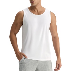 image:imageMIER Soft Tank Tops for Men Dry Fit Sleeveless Workout Muscle T Shirts for Gym Athletic Running Bodybuilding UltraComfyWhite