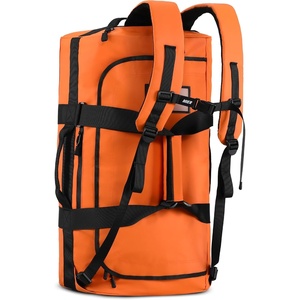image:imageMIER Water Resistant Backpack Duffle Heavy Duty Convertible Duffle Bag with Backpack Straps for Gym Sports TravelOrange