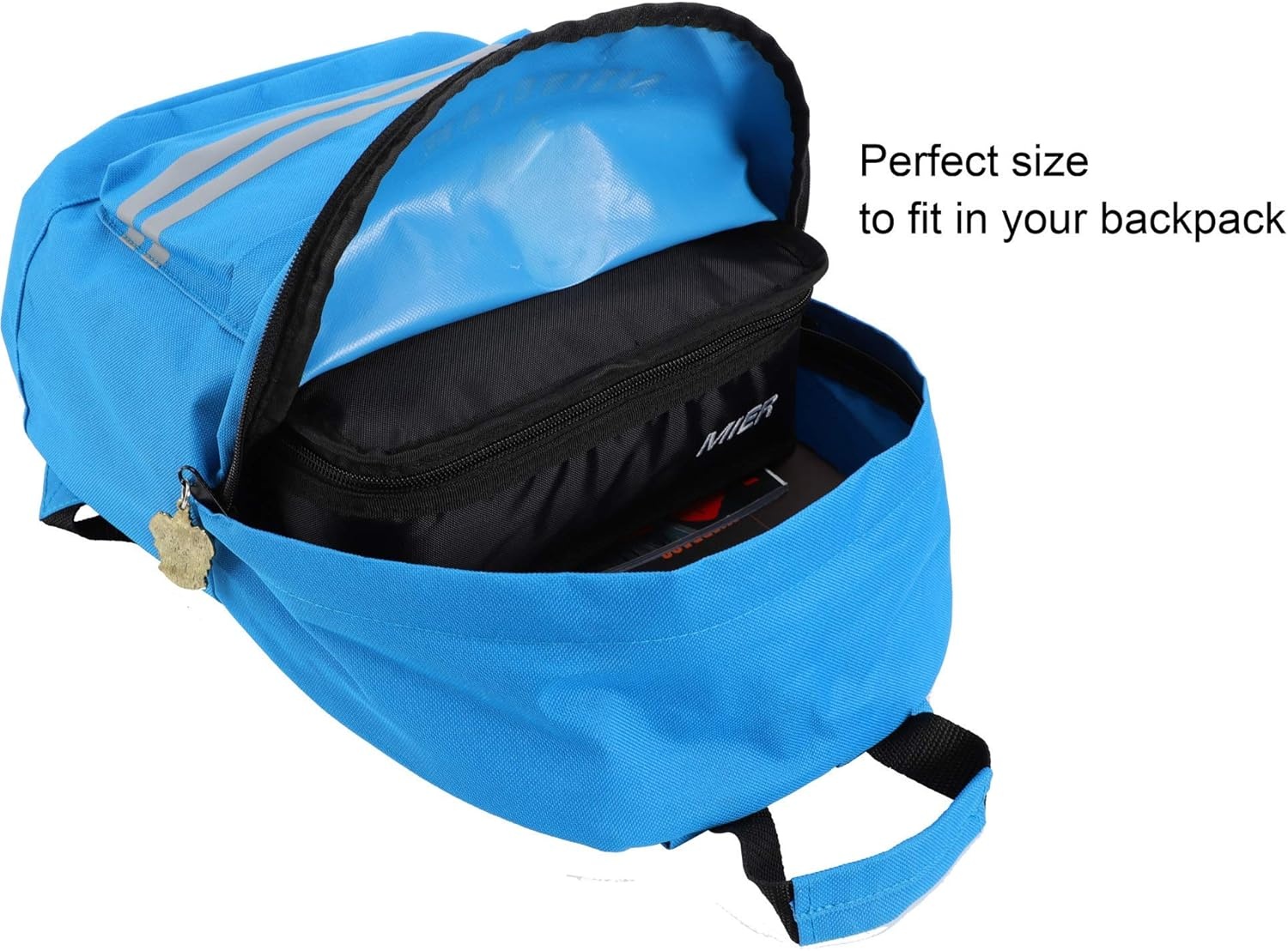 image:imageMIER Insulated Lunch Box Bag Expandable Lunch Pack for Men Women Black