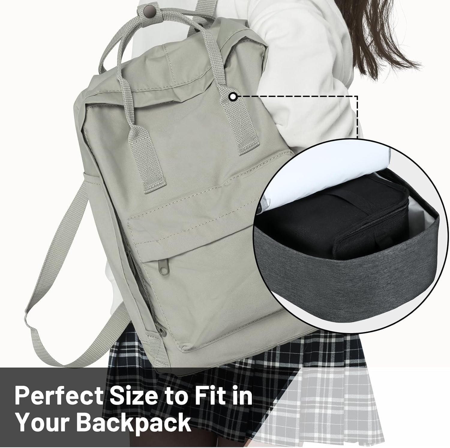 image:imageMIER Insulated Lunch Box for Men Women Kids Portable Small Lunch Bag 9 CAN Compact Thermal Mini Cooler for School Work Picnic BlueBlack