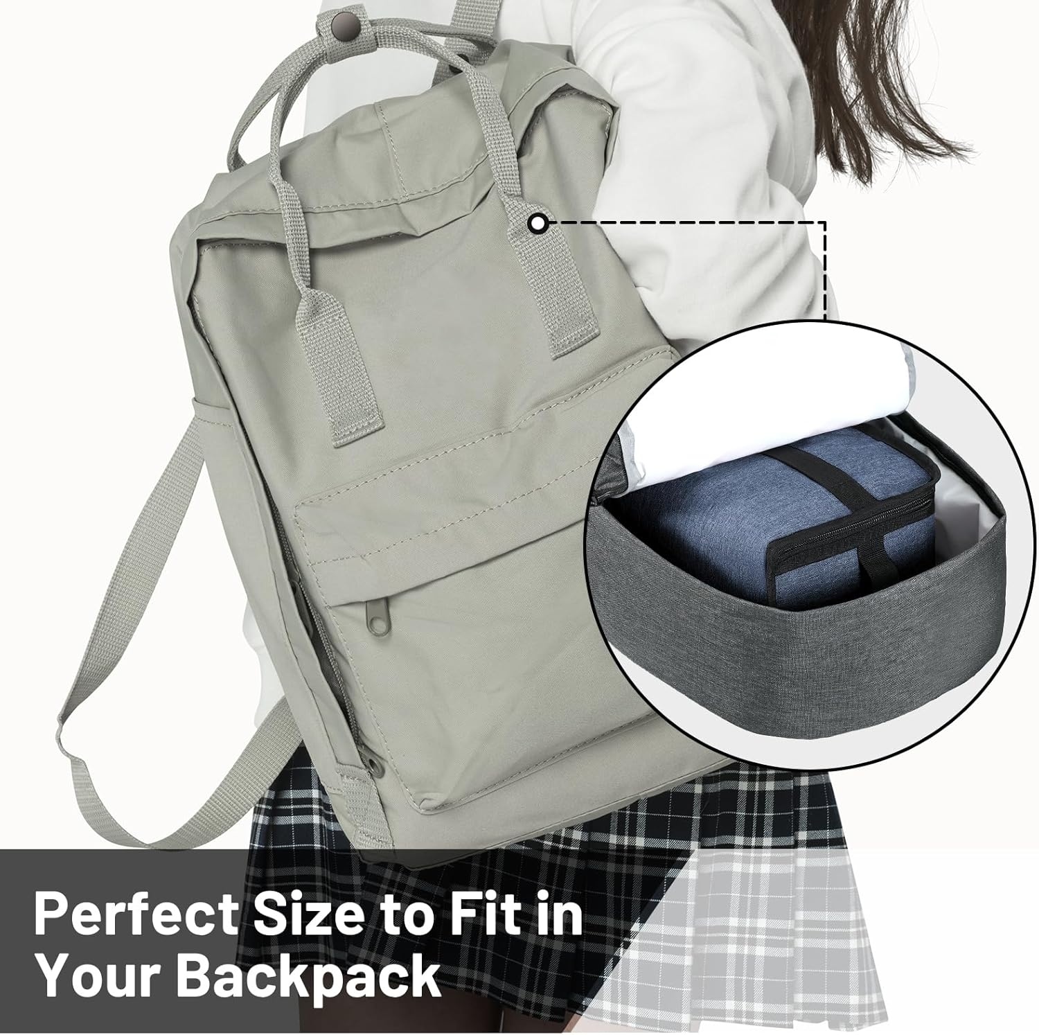 image:imageMIER Insulated Lunch Box for Men Women Kids Portable Small Lunch Bag 9 CAN Compact Thermal Mini Cooler for School Work Picnic BlueBluesteel