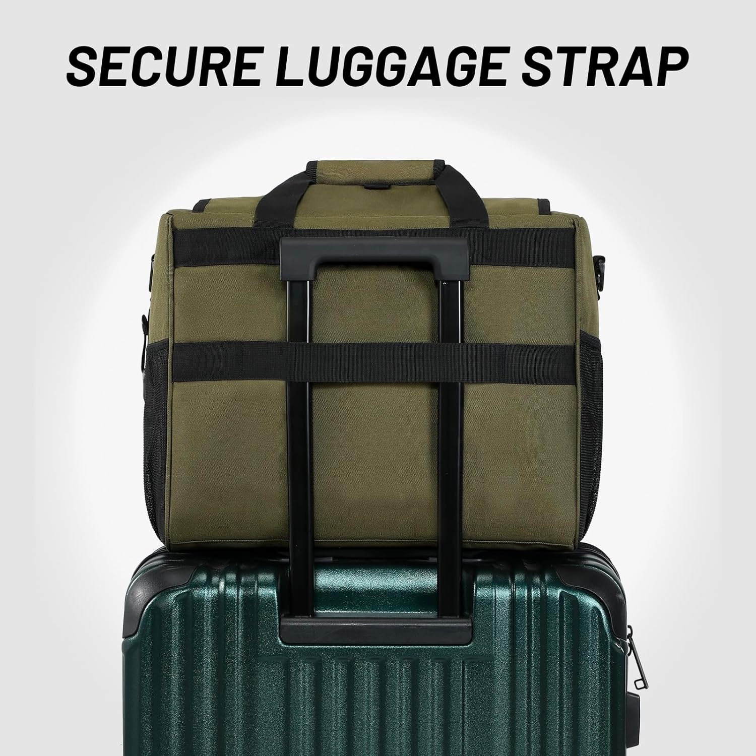 image:imageMIER Large Lunch Box for Men Women Adult Insulated Soft Sided Cooler 30 Can Leakproof Lunch Bag Collapsible for Work Travel Camping Beach 18L BlackNo Luggage StrapDark Green