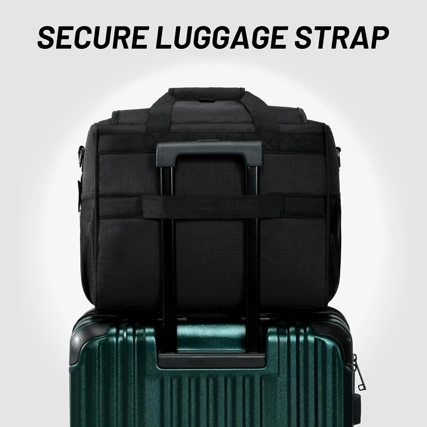 image:imageMIER Large Lunch Box for Men Women Adult Insulated Soft Sided Cooler 30 Can Leakproof Lunch Bag Collapsible for Work Travel Camping Beach 18L BlackNo Luggage StrapBlack