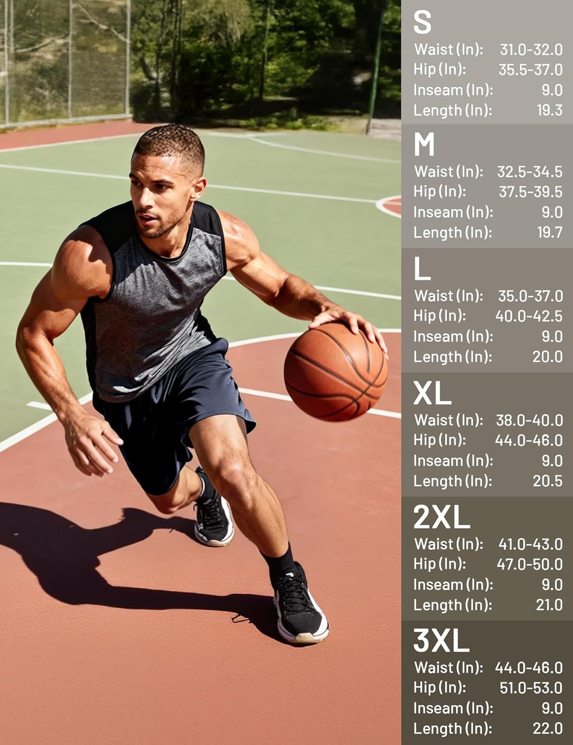 image:imageMIER Mens Athletic Shorts 9 Mesh Basketball Gym Quick Dry Shorts with Pockets for Active Running Workout LightweightNavy